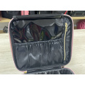 Cosmetic Bag for Women Leather Makeup Case Professional Cosmetic Train Case Organizer with Adjustable Dividers Pink